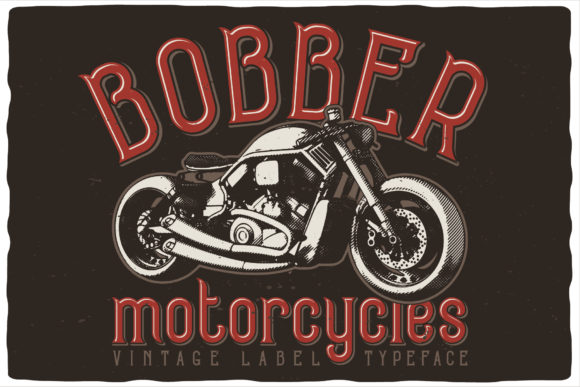 Bobber Motorcycles: A Bold Retro Typeface for Powerful Designs