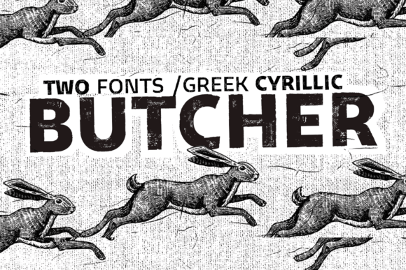 Butcher: A Cool Retro Display Font for Creative Projects