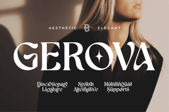 Discover Gerova: The Serif Display Font for Luxury Design