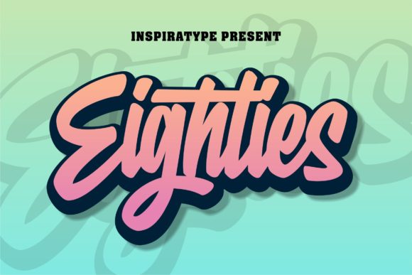 Eighties: A Retro Display Font for Modern Designs