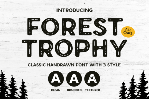 Forest Trophy: A Vintage Display Typeface for Bold Designs
