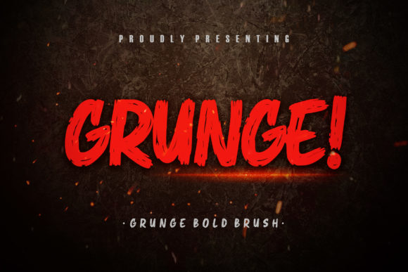 Grunge! The Bold Display Font for Creative Impact