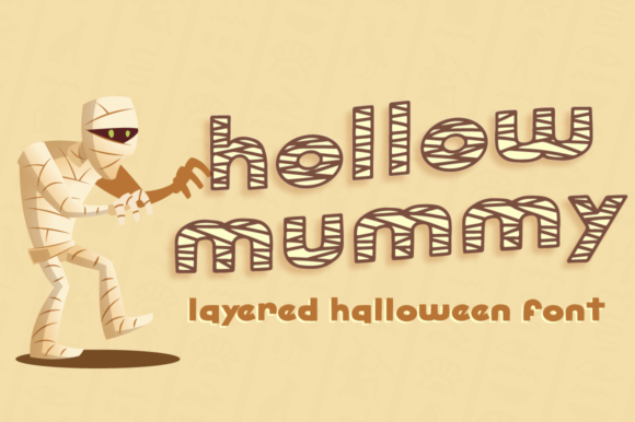 Hollow Mummy: A Bold Display Font for Creative Impact