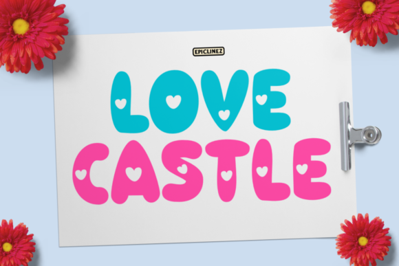 Love Castle: A Playful Display Font for Creative Designs