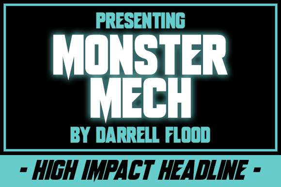 Monster Mech: Bold Display Font for Impactful Design