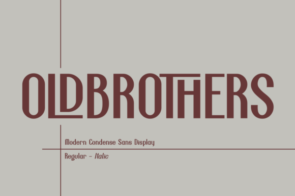 Old Brothers: A Bold Display Font for Timeless Design