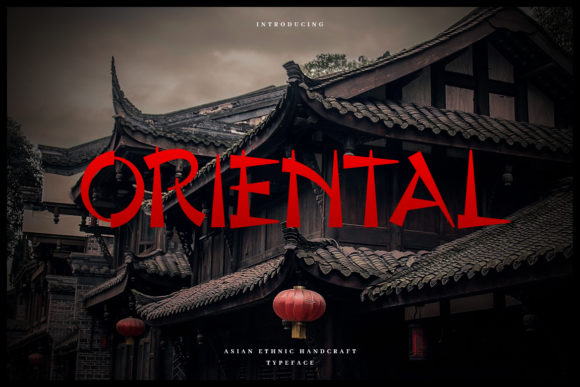 Oriental: Bold Display Font with Traditional Chinese Charm