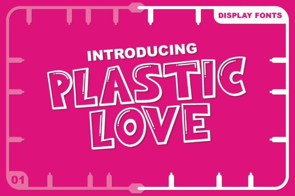 Plastic Love: A Cheerful Display Font for Creative Projects
