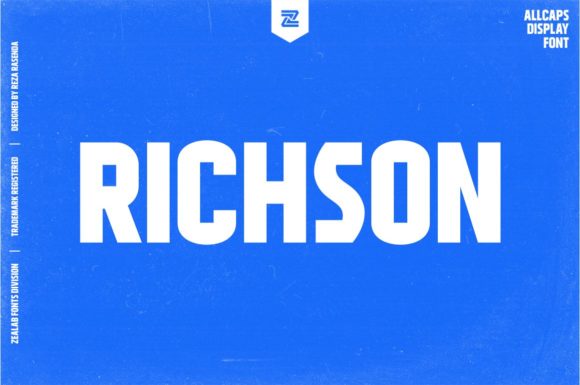 Richson: A Strong Display Font with Personality