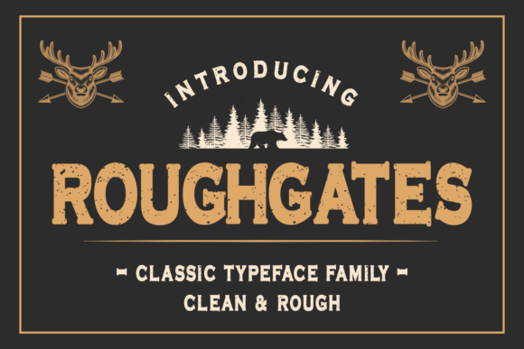 Roughgates: A Bold Chunky Typeface for Standout Designs
